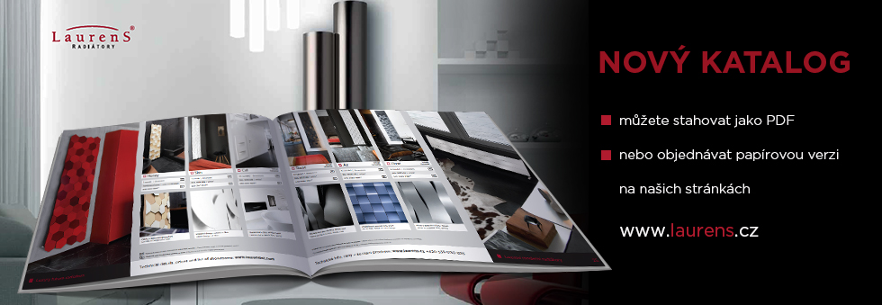 Nový katalog s designovými radiátory Laurens ke stažení nebo objednání poštou zdarma